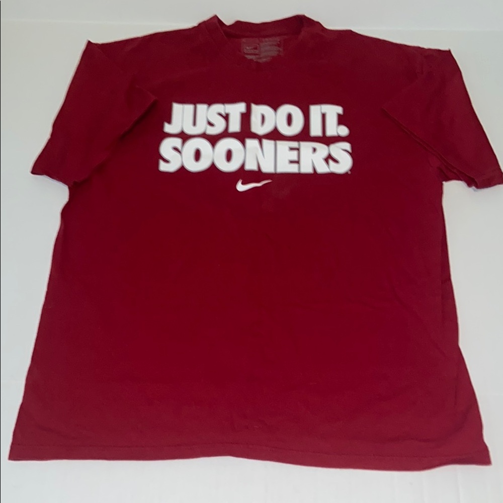 Nike Men's Red Oklahoma Sooners Just Do It Sooners Large Short Sleeve T-Shirt